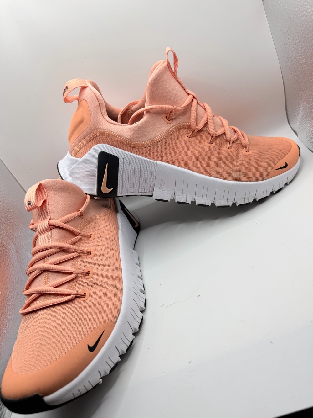 Nike Women’s Peach/Black Knit Training Sneakers
